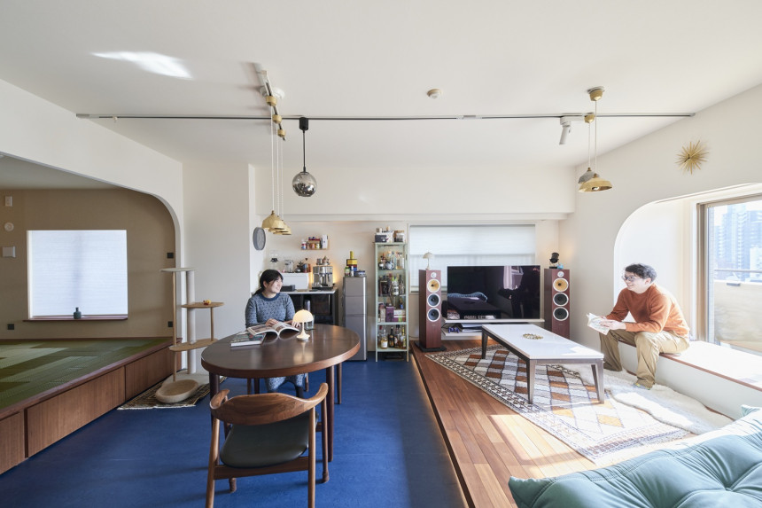 アールの並列と重なる視線の軌道 