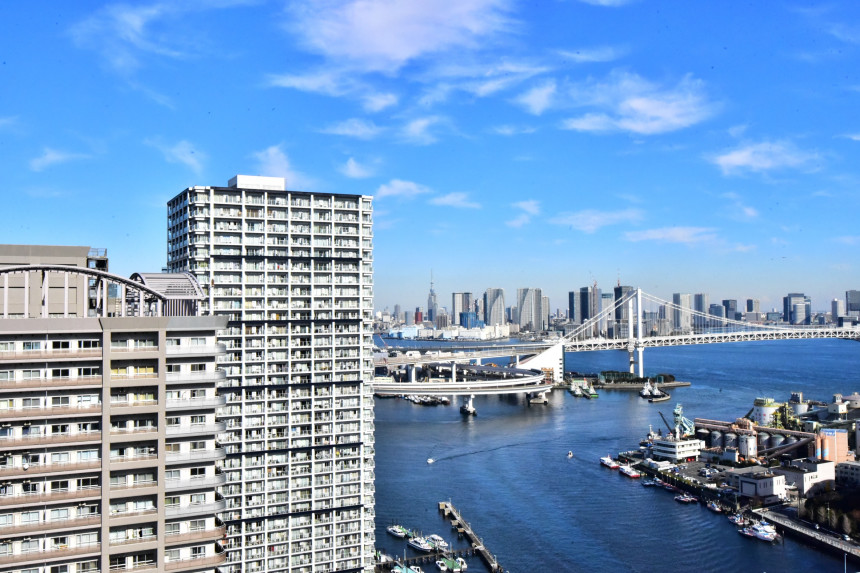 東京湾を望む開放感と上質な住まい。 